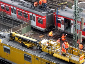 Bergung der S-Bahn 14.09.2010